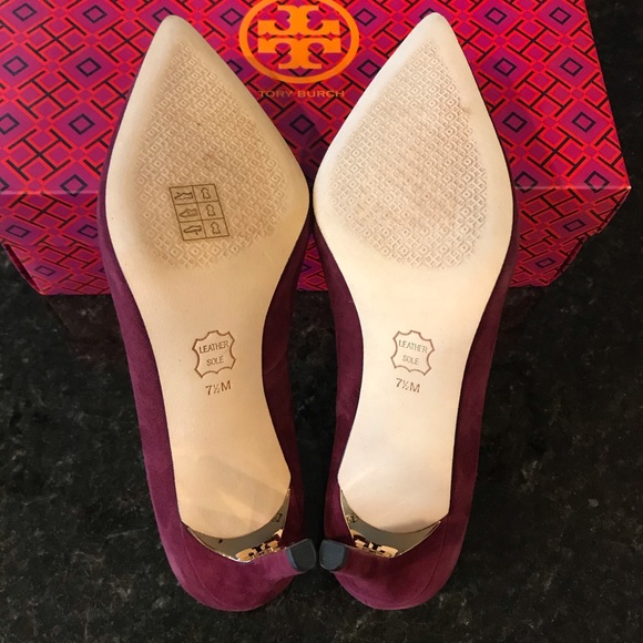 New Tory Burch Elana Suede 85mm Pump, Heels - Picture 3 of 16